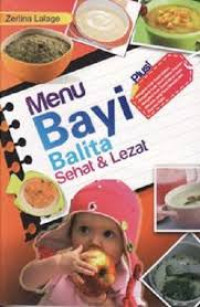 Image of Menu bayi balita sehat & lezat